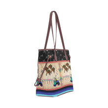 Load image into Gallery viewer, Buffalos Running Black Sky Clover Canvas Tote Bag
