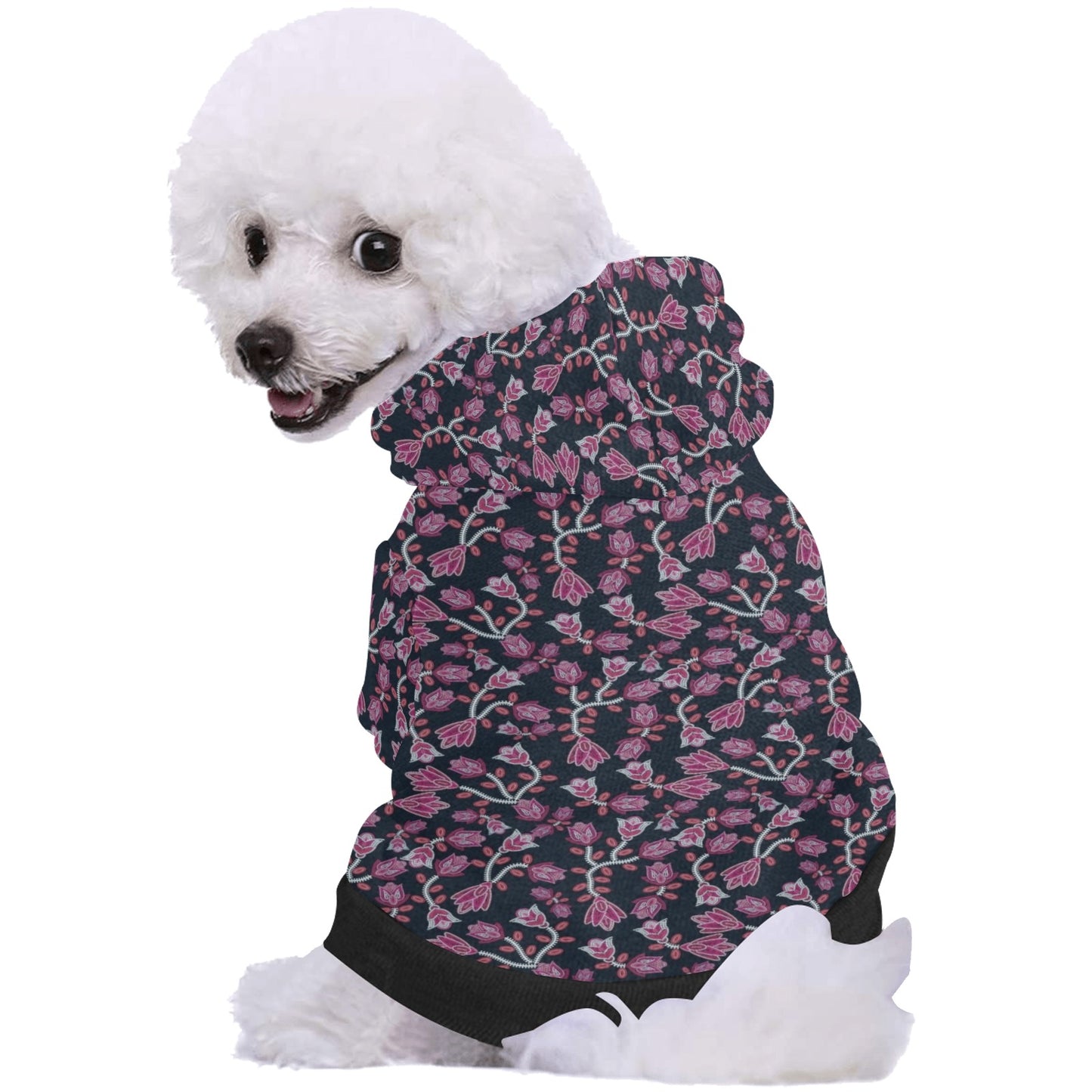 Beaded Pink Pet Dog Hoodie
