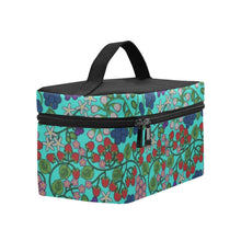 Load image into Gallery viewer, Takwakin Harvest Turquoise Cosmetic Bag/Large
