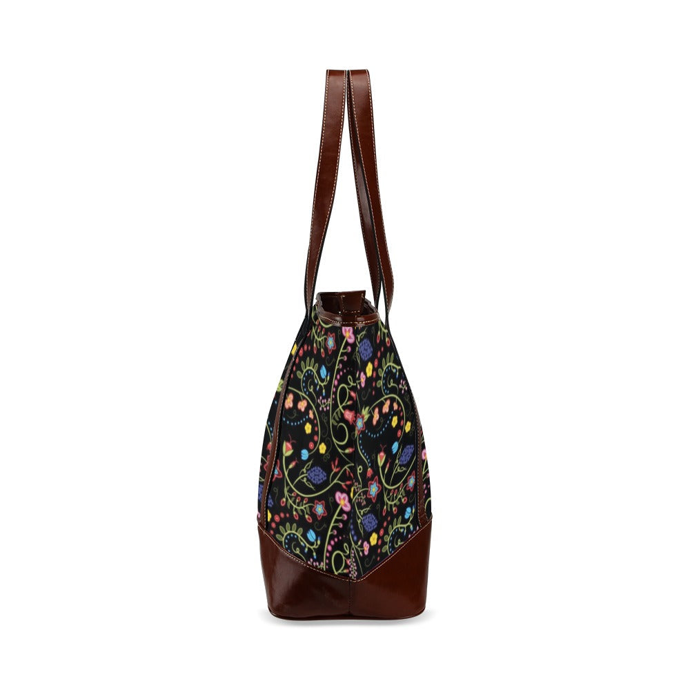 Fresh Fleur Midnight Tote Handbag