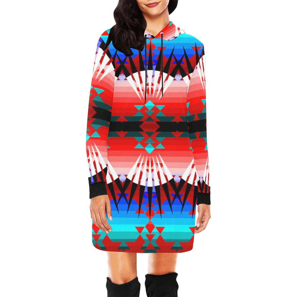 Northwest Ribbonwork Bustles Hoodie Dress