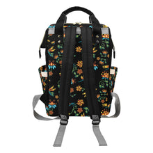 Load image into Gallery viewer, Dragon Lily Noir Multi-Function Diaper Backpack/Diaper Bag
