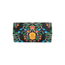 Load image into Gallery viewer, Floral Beadwork Four Clans Women&#39;s Trifold Wallet
