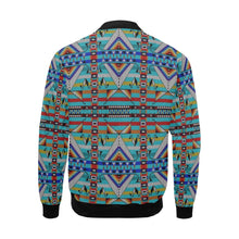 Load image into Gallery viewer, Medicine Blessing Turquoise Bomber Jacket for Men
