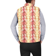 Load image into Gallery viewer, Butterfly and Roses on Geometric Men&#39;s Padded Vest Jacket
