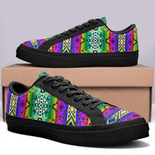 Load image into Gallery viewer, After the Northwest Rain Aapisi Low Top Canvas Shoes Black Sole 49 Dzine 
