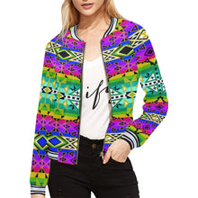 Load image into Gallery viewer, After the Northwest Rain All Over Print Bomber Jacket for Women (Model H21) All Over Print Bomber Jacket for Women (H21) e-joyer 
