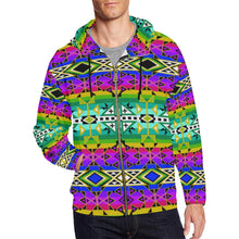 Load image into Gallery viewer, After the Northwest Rain All Over Print Full Zip Hoodie for Men (Model H14) All Over Print Full Zip Hoodie for Men (H14) e-joyer 
