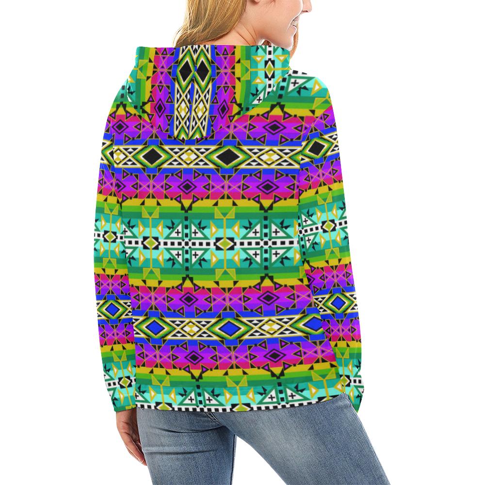 After the Northwest Rain All Over Print Hoodie for Women (USA Size) (Model H13) All Over Print Hoodie for Women (H13) e-joyer 