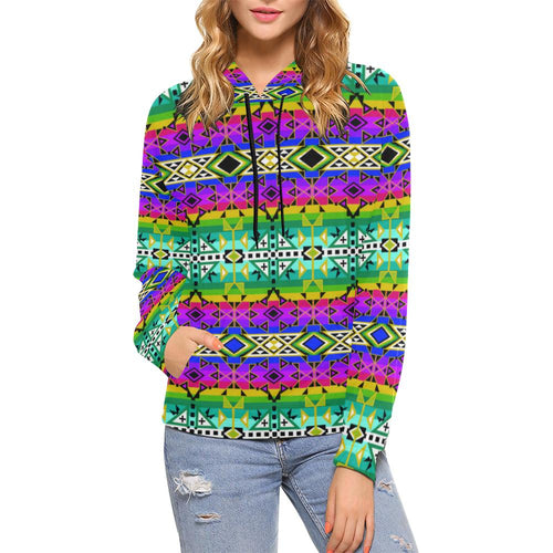 After the Northwest Rain All Over Print Hoodie for Women (USA Size) (Model H13) All Over Print Hoodie for Women (H13) e-joyer 