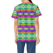 Load image into Gallery viewer, After the Northwest Rain All Over Print Scrub Top Scrub Top e-joyer 
