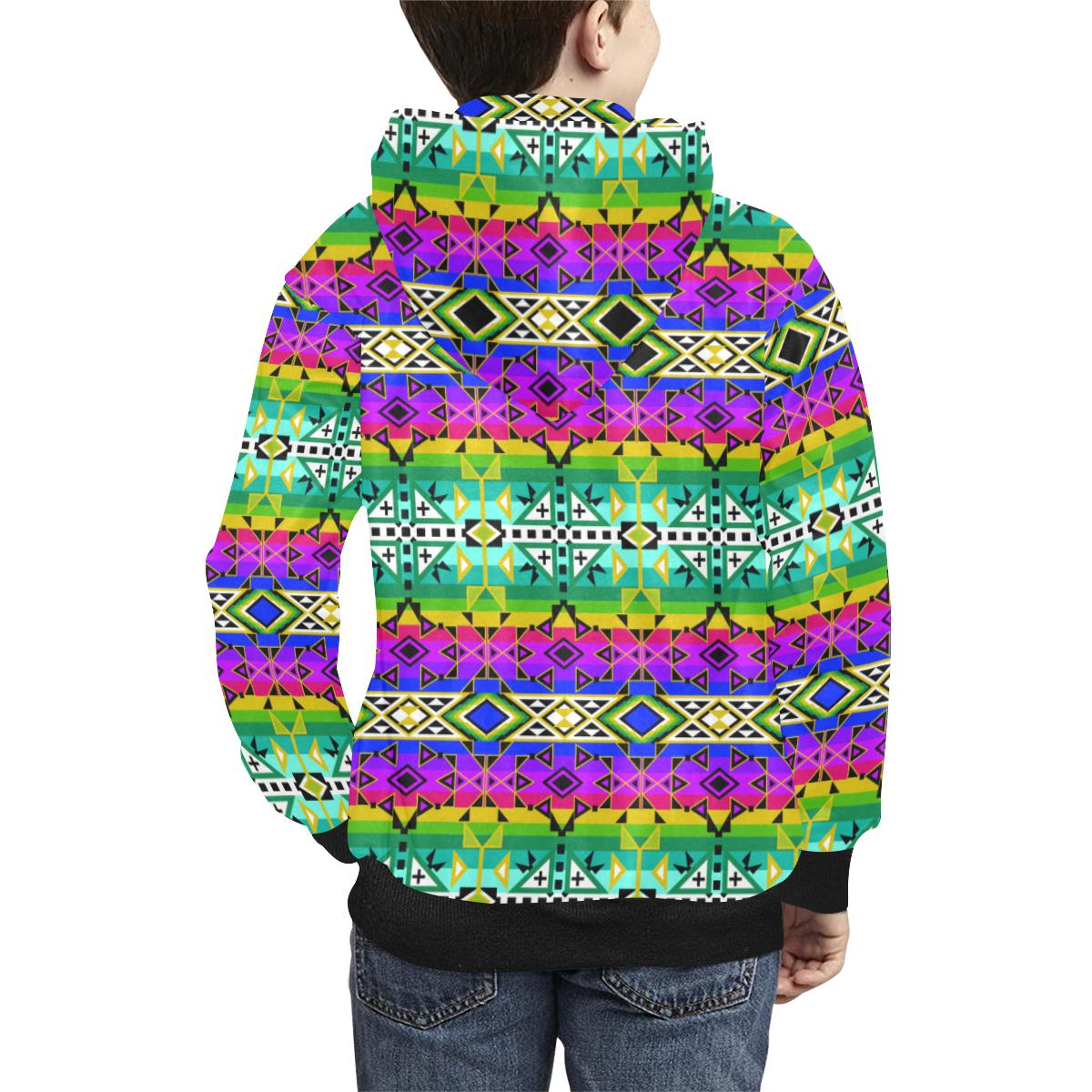 After the Northwest Rain Kids' All Over Print Hoodie (Model H38) Kids' AOP Hoodie (H38) e-joyer 