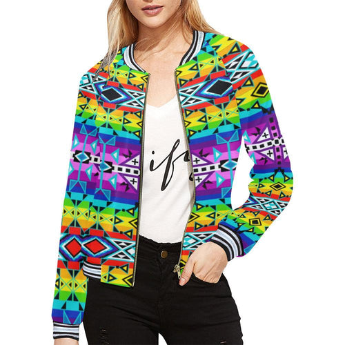 After the Rain All Over Print Bomber Jacket for Women (Model H21) All Over Print Bomber Jacket for Women (H21) e-joyer 