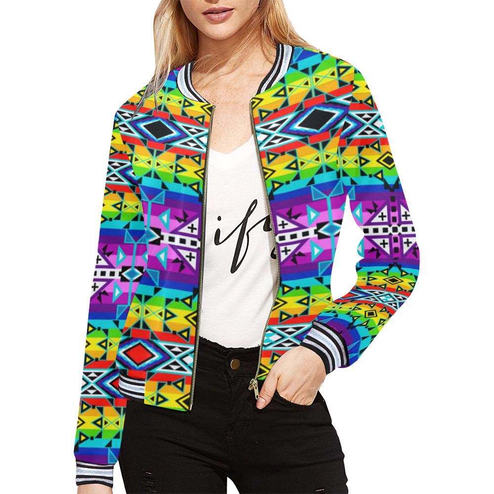 After the Rain All Over Print Bomber Jacket for Women (Model H21) All Over Print Bomber Jacket for Women (H21) e-joyer 