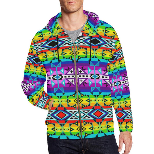 After the Rain All Over Print Full Zip Hoodie for Men (Model H14) All Over Print Full Zip Hoodie for Men (H14) e-joyer 