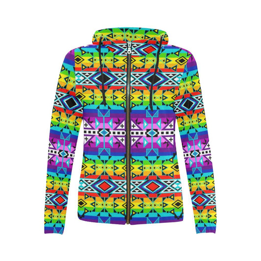 After the Rain All Over Print Full Zip Hoodie for Women (Model H14) All Over Print Full Zip Hoodie for Women (H14) e-joyer 