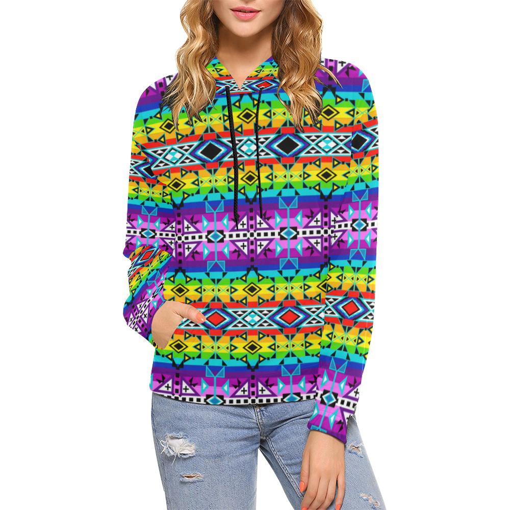 After the Rain All Over Print Hoodie for Women (USA Size) (Model H13) All Over Print Hoodie for Women (H13) e-joyer 