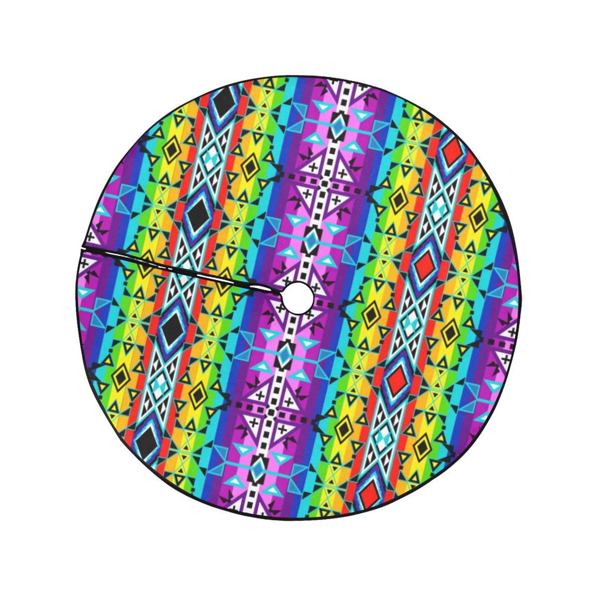 After the Rain Christmas Tree Skirt 47" x 47" Christmas Tree Skirt e-joyer 