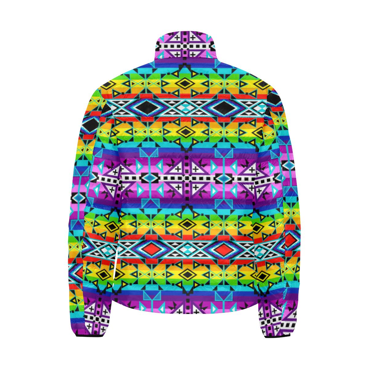 After the Rain Men's Stand Collar Padded Jacket (Model H41) Men's Stand Collar Padded Jacket (H41) e-joyer 