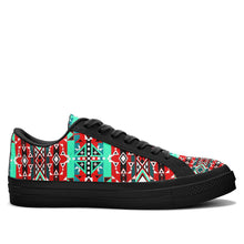 Load image into Gallery viewer, After the Southwest Rain Aapisi Low Top Canvas Shoes Black Sole 49 Dzine 
