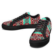 Load image into Gallery viewer, After the Southwest Rain Aapisi Low Top Canvas Shoes Black Sole 49 Dzine 
