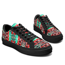 Load image into Gallery viewer, After the Southwest Rain Aapisi Low Top Canvas Shoes Black Sole 49 Dzine 
