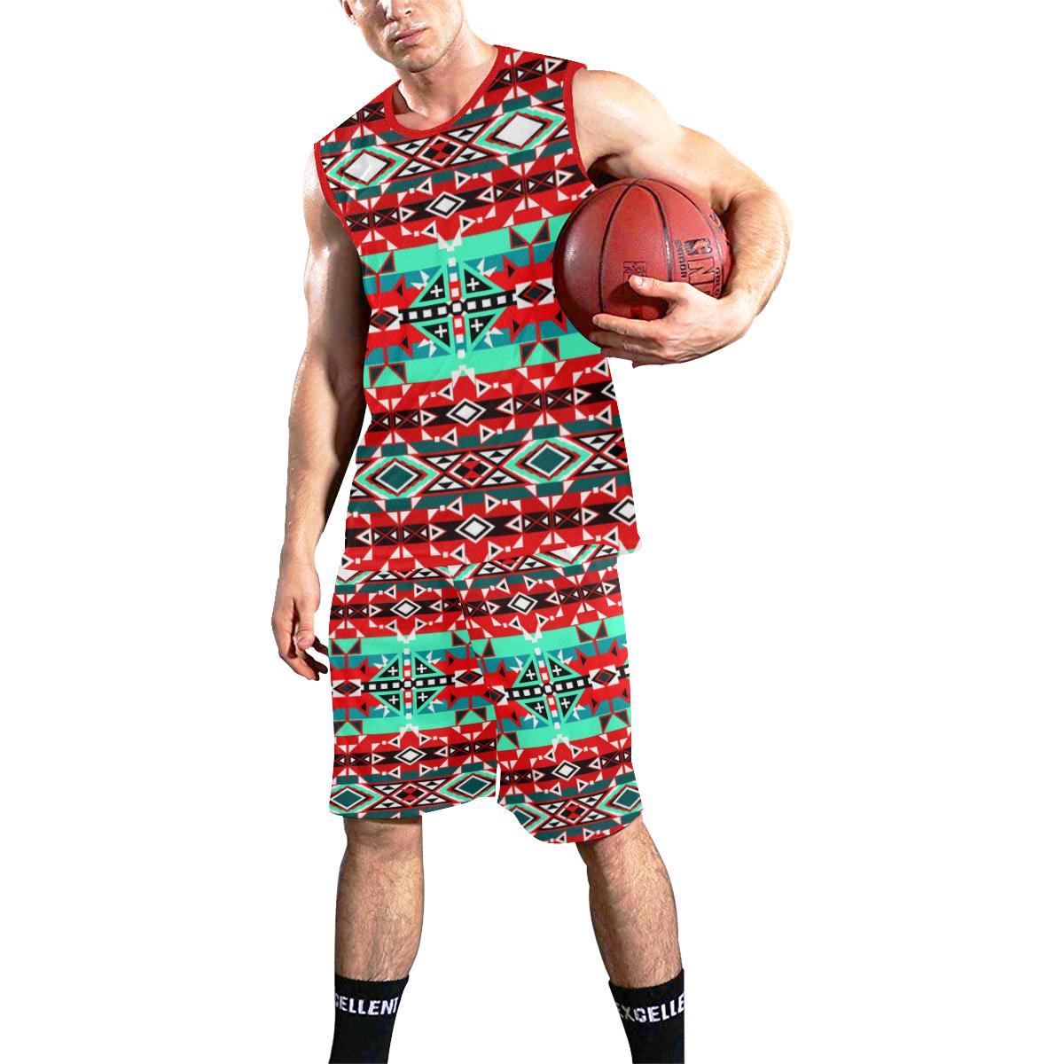 After the Southwest Rain All Over Print Basketball Uniform Basketball Uniform e-joyer 