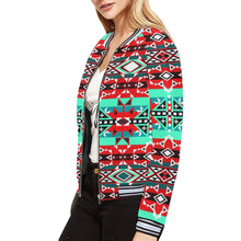 Load image into Gallery viewer, After the Southwest Rain All Over Print Bomber Jacket for Women (Model H21) All Over Print Bomber Jacket for Women (H21) e-joyer 
