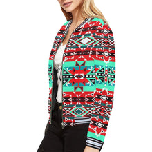 Load image into Gallery viewer, After the Southwest Rain All Over Print Bomber Jacket for Women (Model H21) All Over Print Bomber Jacket for Women (H21) e-joyer 
