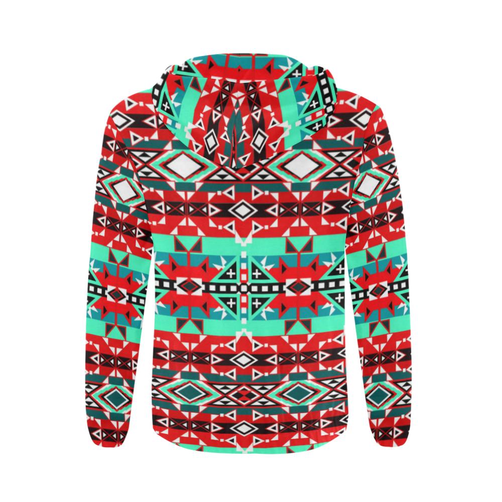 After the Southwest Rain All Over Print Full Zip Hoodie for Men (Model H14) All Over Print Full Zip Hoodie for Men (H14) e-joyer 