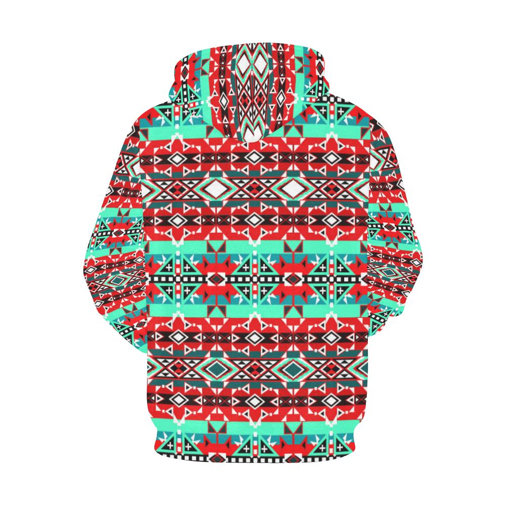 After the Southwest Rain All Over Print Hoodie for Women (USA Size) (Model H13) All Over Print Hoodie for Women (H13) e-joyer 