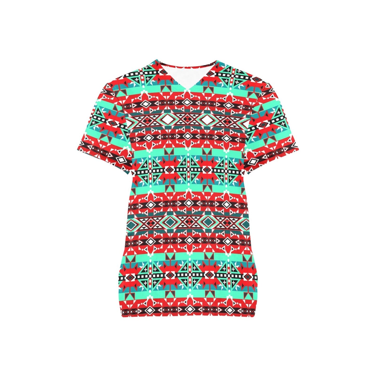 After the Southwest Rain All Over Print Scrub Top Scrub Top e-joyer 