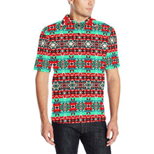 Load image into Gallery viewer, After the Southwest Rain Men&#39;s All Over Print Polo Shirt (Model T55) Men&#39;s Polo Shirt (Model T55) e-joyer 
