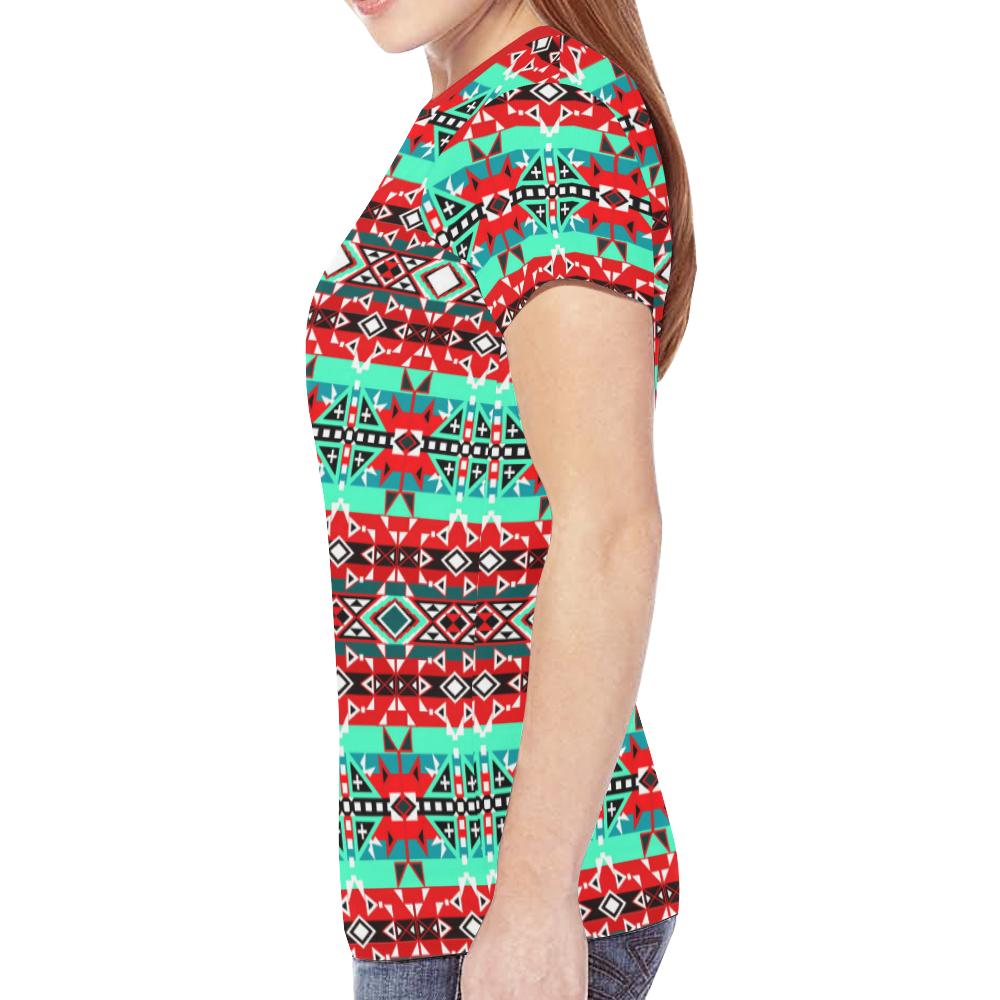 After the Southwest Rain New All Over Print T-shirt for Women (Model T45) New All Over Print T-shirt for Women (T45) e-joyer 