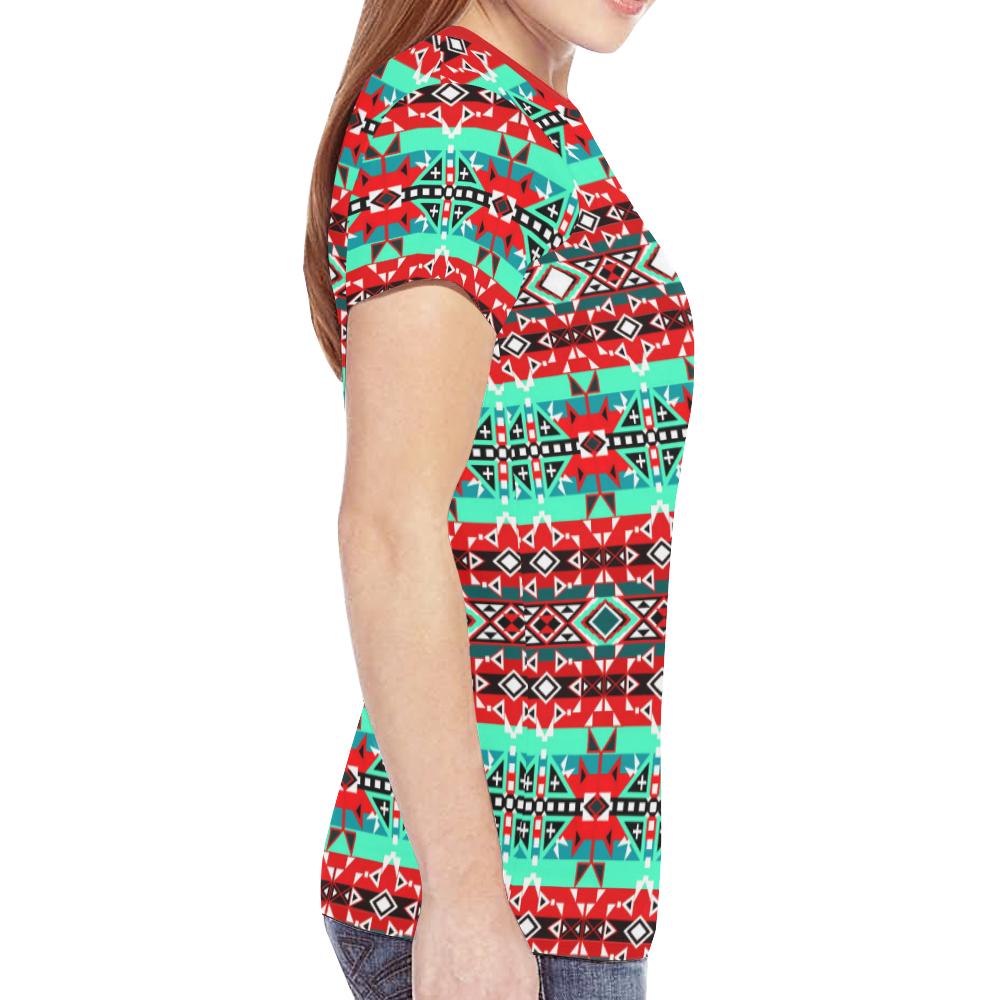 After the Southwest Rain New All Over Print T-shirt for Women (Model T45) New All Over Print T-shirt for Women (T45) e-joyer 