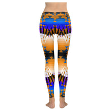 Load image into Gallery viewer, Alaska Ribbonwork Bustles Low Rise Leggings (Model L05) Low Rise Leggings e-joyer 
