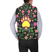 Load image into Gallery viewer, Floral Bearpaw Pink and Yellow Men&#39;s Padded Vest Jacket
