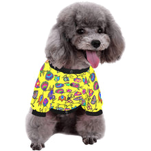 Load image into Gallery viewer, Indigenous Paisley Yellow Pet Dog Round Neck Shirt
