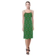 Load image into Gallery viewer, Dakota Damask Green Alcestis Slip Dress
