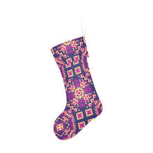 Load image into Gallery viewer, Kaleidoscope Bleu Christmas Stocking
