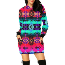 Load image into Gallery viewer, Sovereign Nation Sunrise Hoodie Dress
