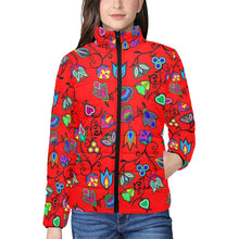 Load image into Gallery viewer, Indigenous Paisley Dahlia Women&#39;s Stand Collar Padded Jacket
