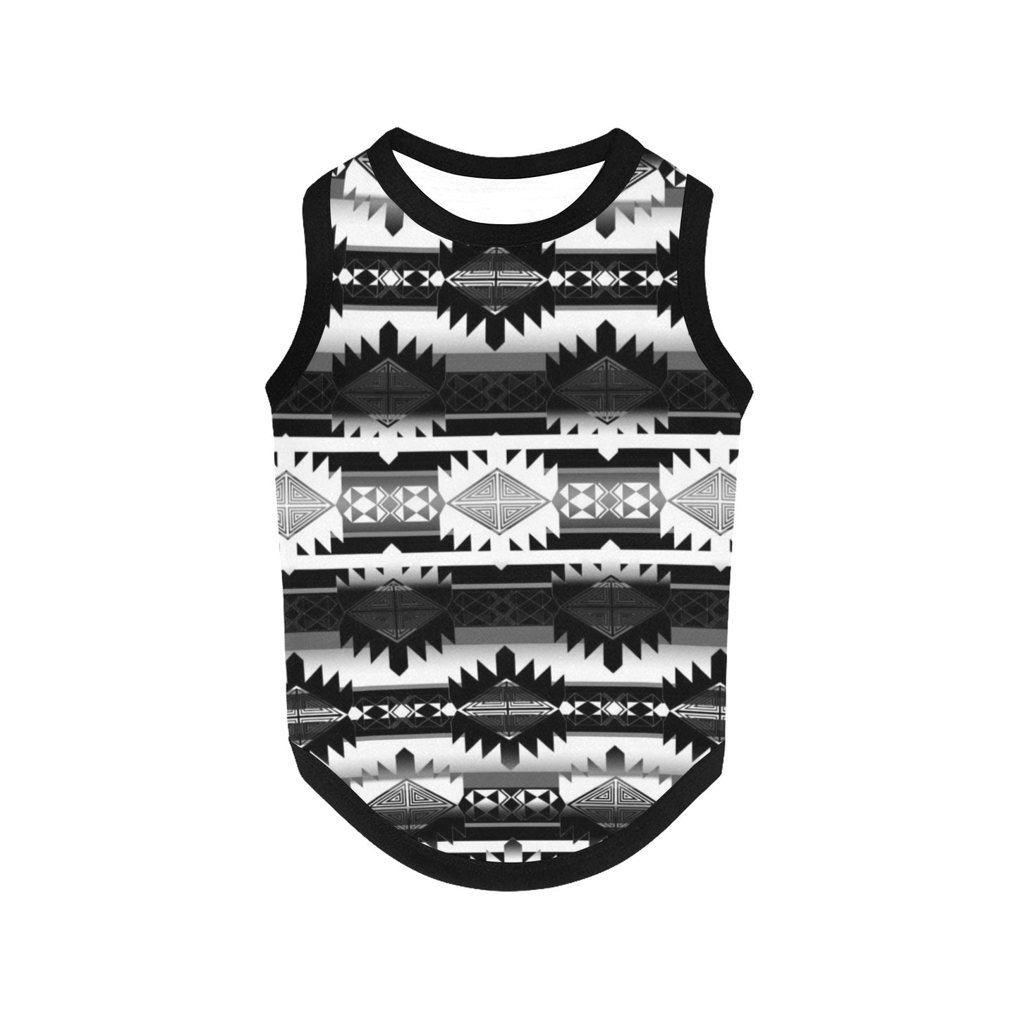 Okotoks Black and White Pet Tank Top