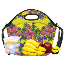 Load image into Gallery viewer, Kokum&#39;s Revenge Yellow Neoprene Lunch Bag/Large
