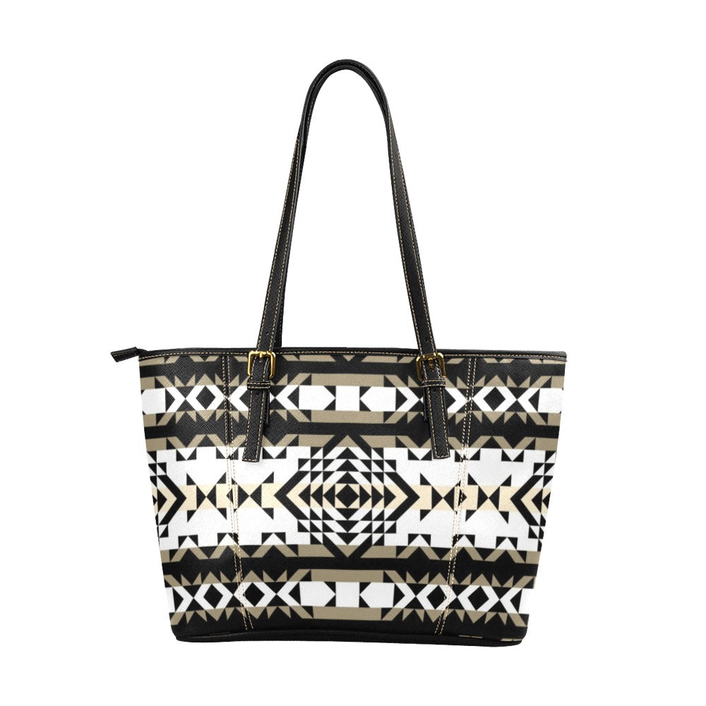 Black Rose Winter Canyon Leather Tote Bag