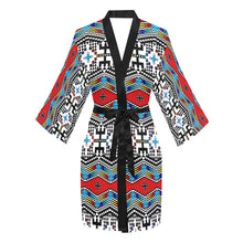 Load image into Gallery viewer, dragonflies Long Sleeve Kimono Robe
