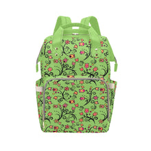 Load image into Gallery viewer, LightGreen Yellow Star Multi-Function Diaper Backpack/Diaper Bag
