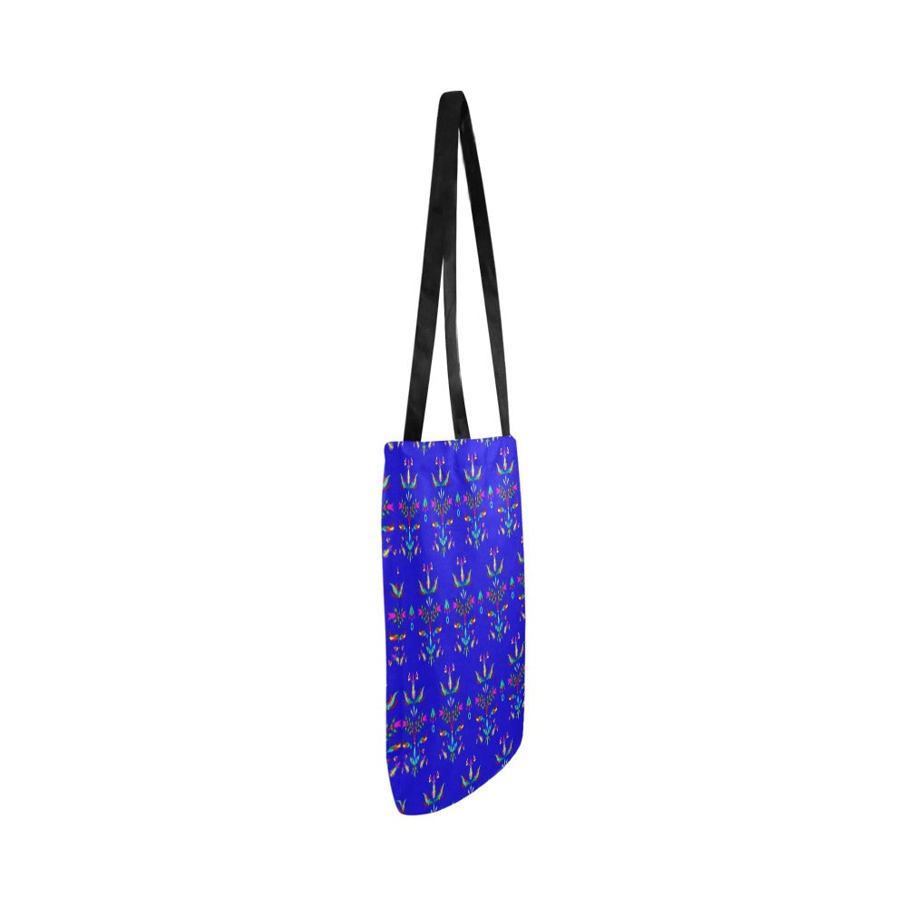 Dakota Damask Blue Reusable Shopping Bag
