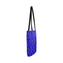 Load image into Gallery viewer, Dakota Damask Blue Reusable Shopping Bag
