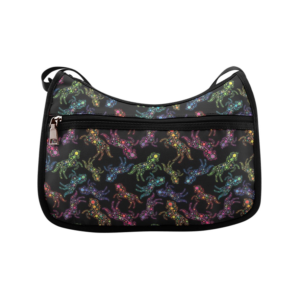 Floral Horse Crossbody Bags